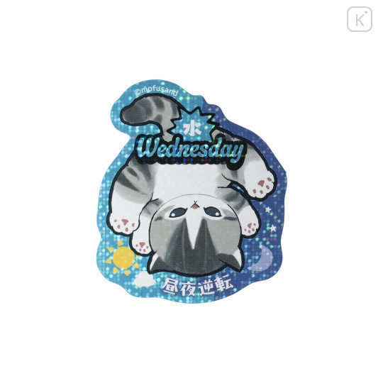 Japan Mofusand Secret Collectible Smartphone Sticker - Glitter Self-indulgent Cat Blind Box - 5