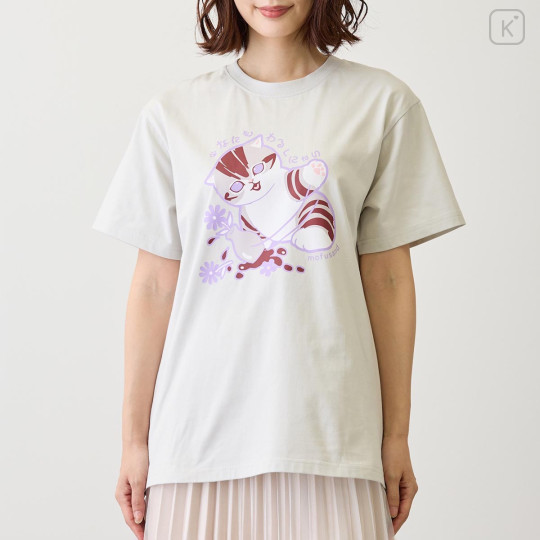 Japan Mofusand T-shirt (L) - Cat Nothing's Wrong with Me : Love Vase - 7