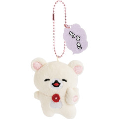Japan San-X Hanging Plush Badge - Korilakkuma : Rilakkuma Yuruyuru Pokapoka Warm and Cozy