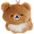 Japan San-X Hanging Plush Badge - Chairoikoguma : Rilakkuma Yuruyuru Pokapoka Warm and Cozy - 2