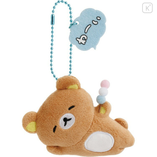 Japan San-X Hanging Plush Badge - Rilakkuma : Yuruyuru Pokapoka Warm and Cozy - 1