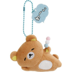 Japan San-X Hanging Plush Badge - Rilakkuma : Yuruyuru Pokapoka Warm and Cozy