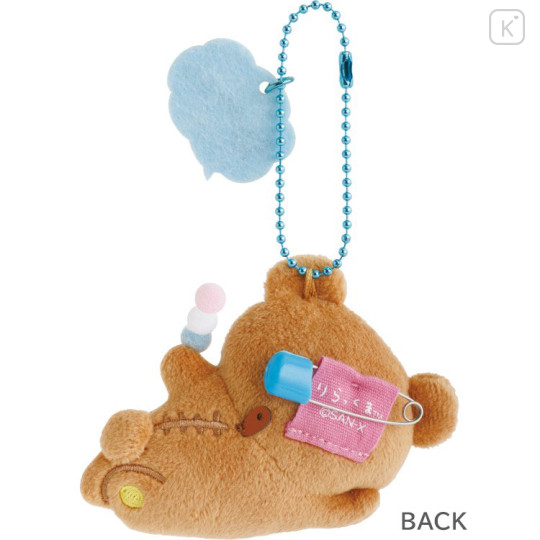 Japan San-X Hanging Plush Badge - Rilakkuma : Yuruyuru Pokapoka Warm and Cozy - 3