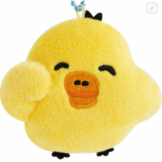 Japan San-X Hanging Plush Badge - Kiiroitori : Rilakkuma Yuruyuru Pokapoka Warm and Cozy - 2