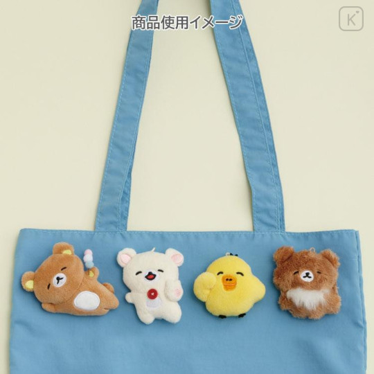 Japan San-X Hanging Plush Badge - Kiiroitori : Rilakkuma Yuruyuru Pokapoka Warm and Cozy - 4