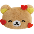 Japan San-X Plush Badge - Rilakkuma : Emoji Face Heart Love - 2