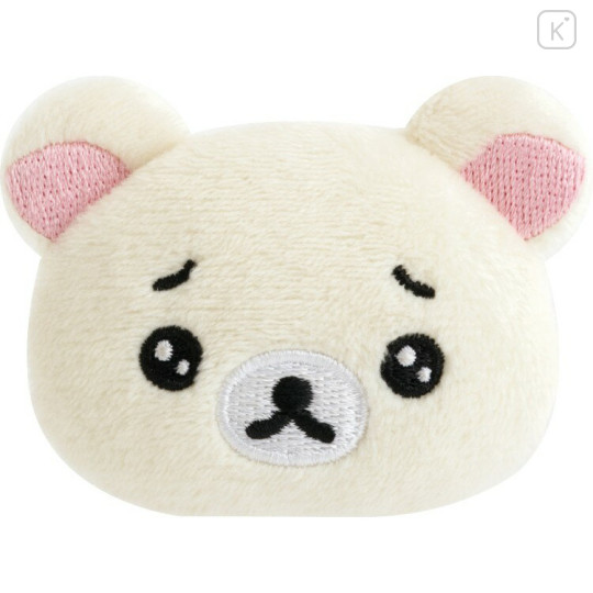 Japan San-X Plush Badge - Korilakkuma : Emoji Face Upset Sad - 2