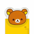 Japan San-X Mascot Ruler 17cm - Rilakkuma : Yellow - 2