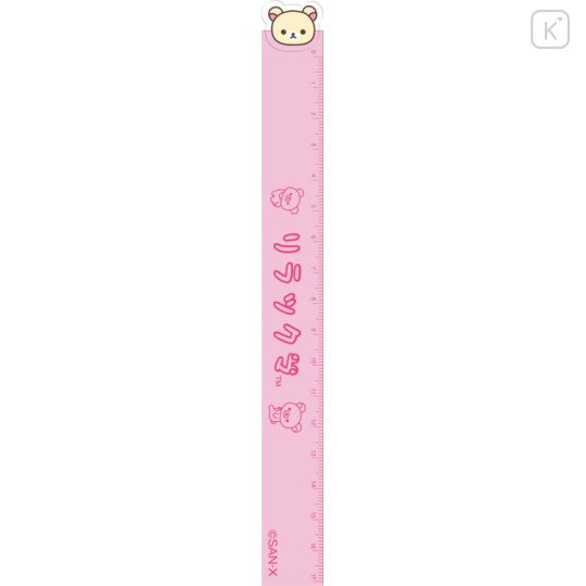 Japan San-X Mascot Ruler 17cm - Korilakkuma : Pink - 1