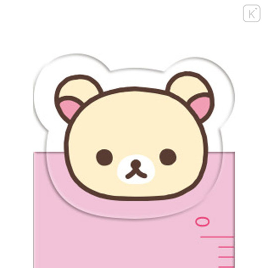 Japan San-X Mascot Ruler 17cm - Korilakkuma : Pink - 2