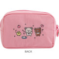 Japan San-X Square Cosmetic Pouch - Rilakkuma : Yuruyuru Pokapoka Warm and Cozy Pink - 2