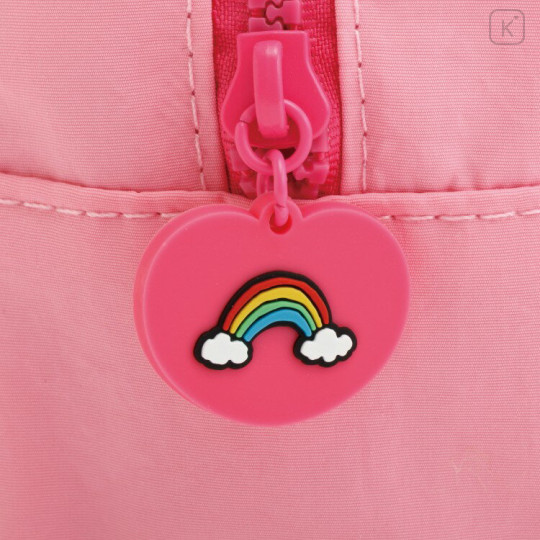 Japan San-X Square Cosmetic Pouch - Rilakkuma : Yuruyuru Pokapoka Warm and Cozy Pink - 3