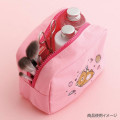 Japan San-X Square Cosmetic Pouch - Rilakkuma : Yuruyuru Pokapoka Warm and Cozy Pink - 4