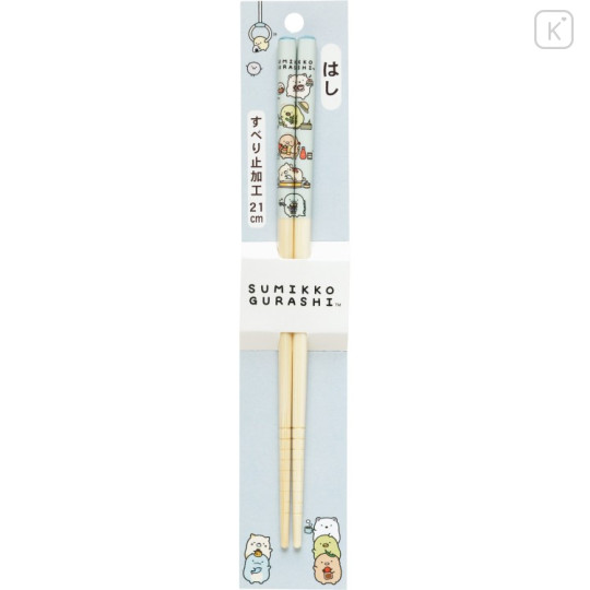 Japan San-X Bamboo Chopsticks 21cm - Sumikko Gurashi : Sumikko's Favorite - 1