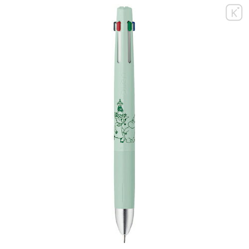 Japan Moomin bLen 4+S Multi Ballpoint Pen & Mechanical Pencil - Mint Green - 1