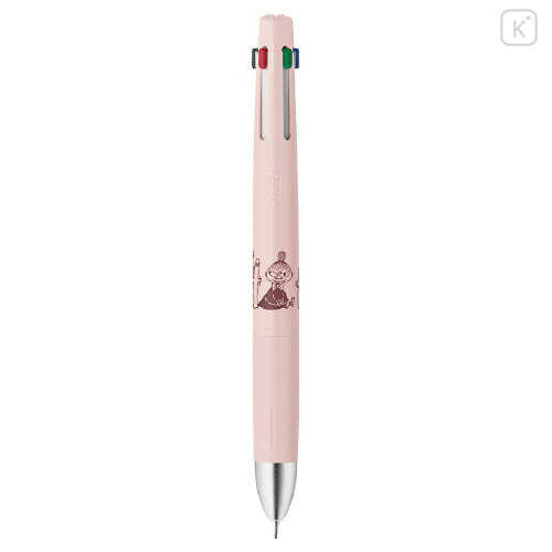 Japan Moomin bLen 4+S Multi Ballpoint Pen & Mechanical Pencil - Shell Pink - 1