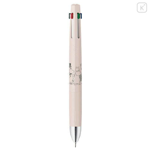 Japan Moomin bLen 4+S Multi Ballpoint Pen & Mechanical Pencil - Greige - 1
