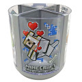 Japan Minecraft Rotating Pen Stand - Grey - 1