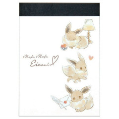 Japan Pokemon Mini Notepad - Eevee Mofu Love Letter