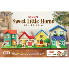 Japan Peanuts Re-Ment Miniature Figure Full Set - Snoopy : Sweet Little Home