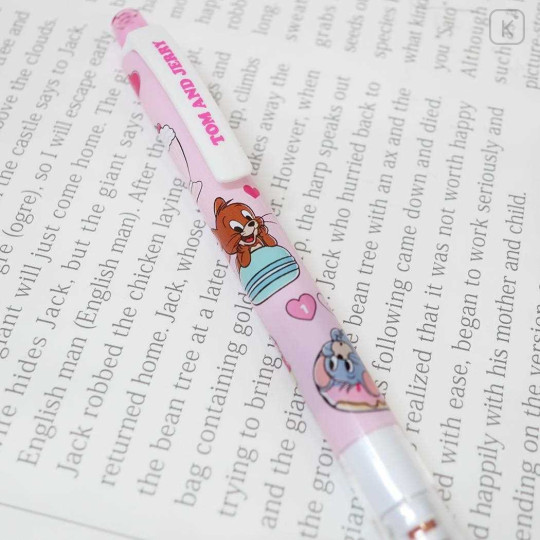 Japan Tom and Jerry Kuru Toga Mechanical Pencil - Jerry & Tuffy : Pink - 3