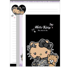 Japan Sanrio Letter Writing Set - Hello Kitty : Gal Black