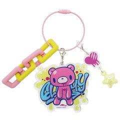 Japan Gloomy Bear Wire Key Ring Charm Keychain - Pink