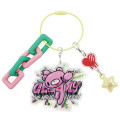 Japan Gloomy Bear Wire Key Ring Charm Keychain - Yellow - 1