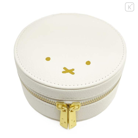 Japan Miffy Jewelry Box - Miffy : Face Round White Gold - 1