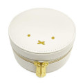 Japan Miffy Jewelry Box - Miffy : Face Round White Gold - 1