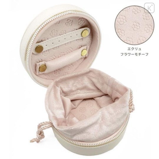 Japan Miffy Jewelry Box - Miffy : Face Round White Gold - 3