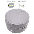 Japan Miffy Jewelry Box - Miffy : Face Round Grey Gold - 2