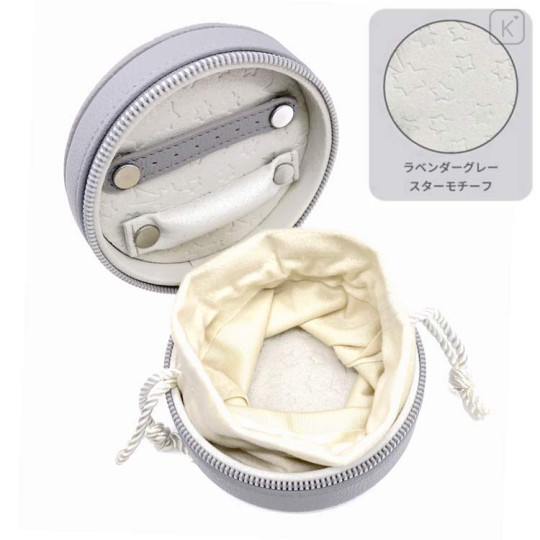 Japan Miffy Jewelry Box - Miffy : Face Round Grey Gold - 3