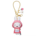 Japan Miffy Mascot Holder Bag Charm - Miffy : Gingham Riding Hood Strawberry Flower - 1