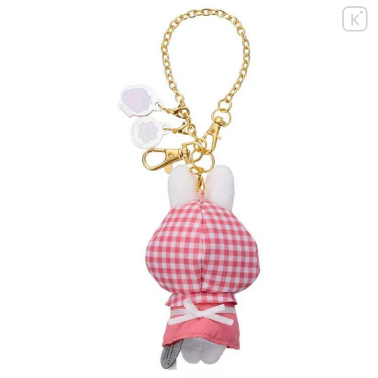 Japan Miffy Mascot Holder Bag Charm - Miffy : Gingham Riding Hood Strawberry Flower - 4