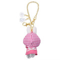 Japan Miffy Mascot Holder Bag Charm - Miffy : Gingham Riding Hood Flower Tulip - 4