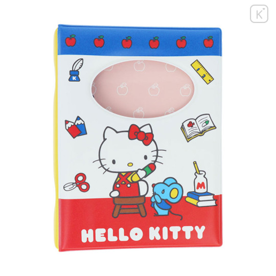 Japan Sanrio 6 Hole Sticker Binder - Hello Kitty : Blue & Red - 1