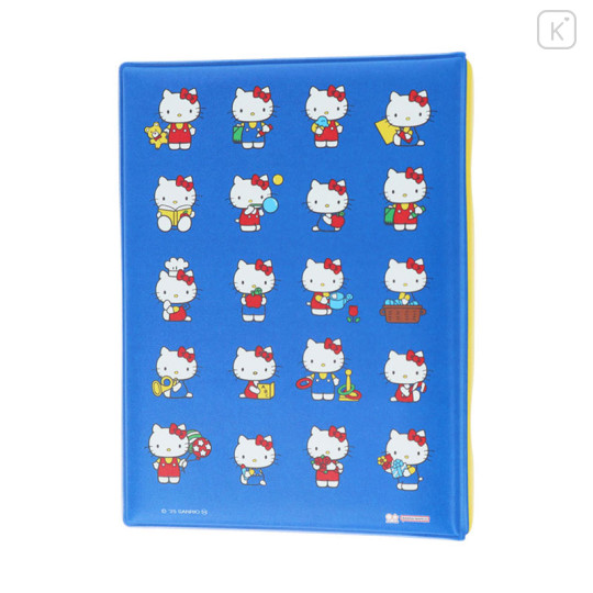 Japan Sanrio 6 Hole Sticker Binder - Hello Kitty : Blue & Red - 2