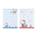 Japan Sanrio 6 Hole Sticker Binder - Hello Kitty : Blue & Red - 6