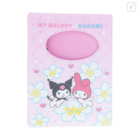Japan Sanrio 6 Hole Sticker Binder - Kuromi & My Melody - 1