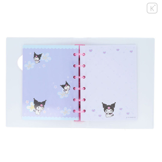 Japan Sanrio 6 Hole Sticker Binder - Kuromi & My Melody - 3