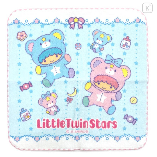 Japan Sanrio Mini Hand Towel - Little Twin Stars : Dreamy Journey Puff - 1