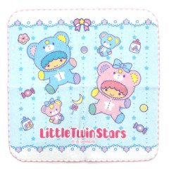 Japan Sanrio Mini Hand Towel - Little Twin Stars : Dreamy Journey Puff