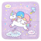 Japan Sanrio Mini Hand Towel - Little Twin Stars : Dreamy Journey Unicorn
