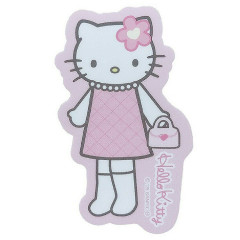 Japan Sanrio Die-cut Sticker - Hello Kitty : Pink Quilt
