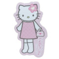 Japan Sanrio Die-cut Sticker - Hello Kitty : Pink Quilt - 1