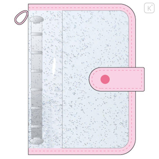 Japan Sanrio Glitter Seal Binder - Hello Kitty : Pink - 1