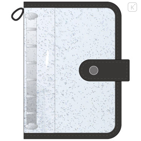 Japan Sanrio Glitter Seal Binder - Hello Kitty : Black - 1