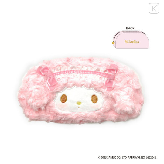 Japan Sanrio Fluffy Long Pouch - My Sweet Piano - 3