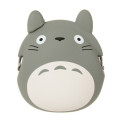 Japan Ghibli 3D Silicone Coin Purse Clasp Pouch - My Neighbor Totoro : Grey - 1